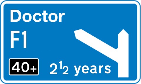 Halfway to Doctor Motorway Sign